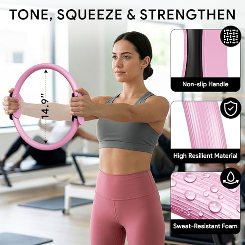 Pilates Equipment, Pilates Reformer, Home Pilates Kit - color: Pink