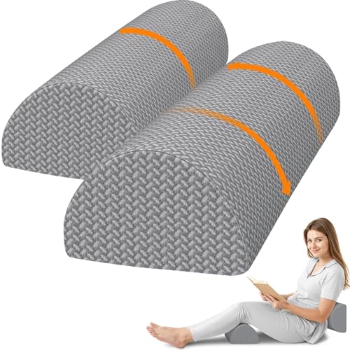 Knee Pillow for Side Sleepers, Leg Pillow for Back & Sciatica Pain, Gray - color: Gray, size: Standard-2pack