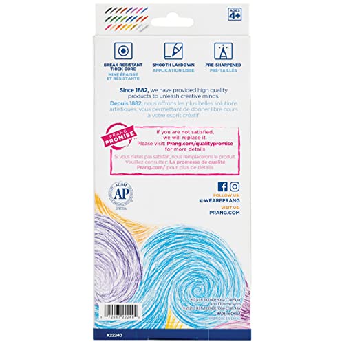 Prang Colored Pencils, Assorted Colors, 3.3 mm Core, 24 Count - size: 24 Count (Pack of 1)