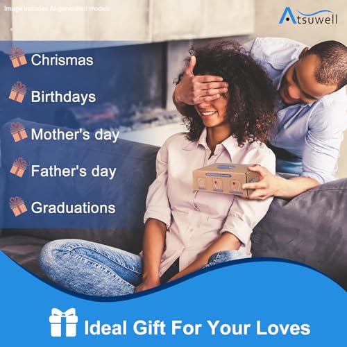 Atsuwell Sinus Mask Microwavable, Heated Eye Masks for Dry Eyes, Blue - color: Blue