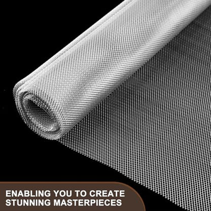 Sculpting Wire Mesh 15.7 Inch X 16.4 Feet Aluminum Mesh Roll for Arts and Craft, Moldable Wire Mesh for Sculpting Clay, Plaster DIY, Dioramas, Jewelry, Horticulture, Mural Painting and Home Decor Art