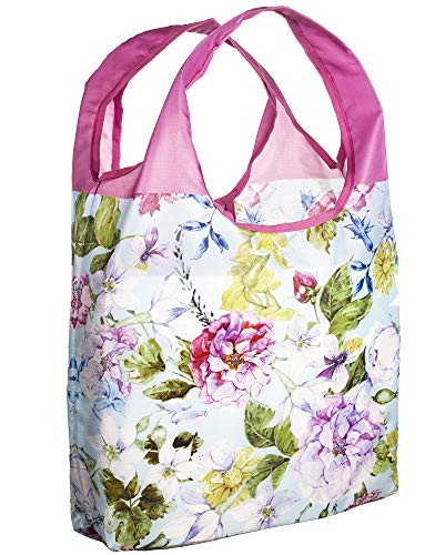 O-WITZ Reusable Grocery Bags | Vibrant Tote Bag For Groceries, Gym, Office, Beach, Toys & More | Washable Design With Large Handles For Maximum Convenience | Folds Into A Small Pouch, Vintage Lavender - color: Vintage Lavender