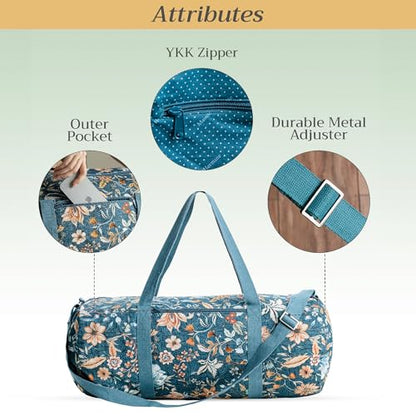 Maison d' Hermine Yoga Mat Duffle Bag Gym Tote Yoga Mat Carry Bag - color: Luxury Loft - Dark Teal, style: Yoga Mat Gym Bag