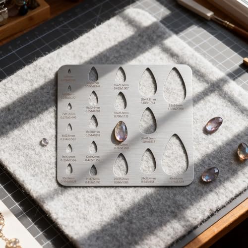 2PCS Stainless Steel Stencils Set for Engraving and Wood Burning-Reusable Circle Square Templates for Metal,Wood,Leather,Glass,Jewelry,Journaling Bracelets Earrings DIY Crafts (8x7.3 Inch) - size: 2PCS Geometric Metal Stencils