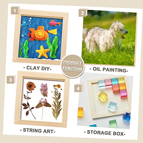 Kathfly 48 Pcs 6 x 6" Wood Panel Boards, Unfinished Wood Canvas Panels for Painting Crafts DIY Drawing Pouring Art Projects - size: 6 x 6 inch