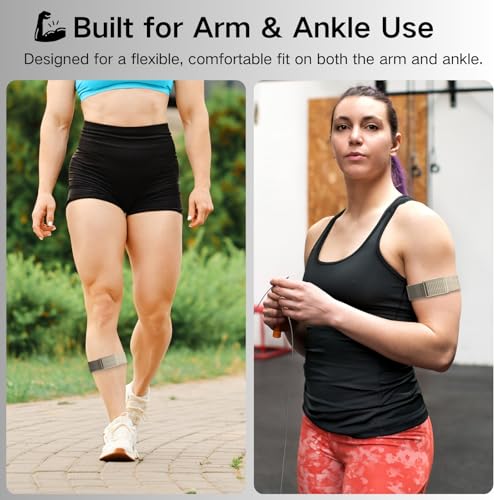 Bicep Bands Compatible for Polar Loop (2025) / Visible Armband 2.0 Straps - color: A-Beige