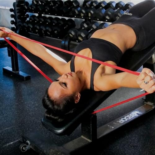 Pull Up Assistance Bands Latex Free 3 Resistance Options Loop Design for Pull Ups Strength Training Home Gym Workout - color: Red 15-35 lbs