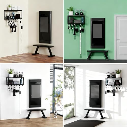 TJ.MOREE Floating Shelf Compatible 2 Tier with Tonal Accessories Wall Mount