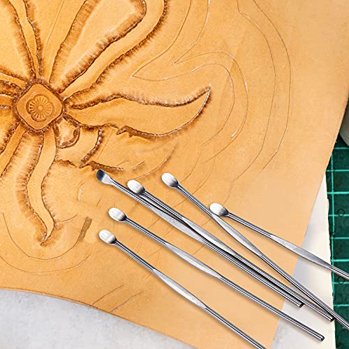 Honoson 50 Pcs Wax Carving Tool Stainless Steel Clay Sculpting Tools | Spoon Carving Kit, Clay Tools, Wax Accessories, for Wood Wax Modeling Sculpting and Shaping Engrave