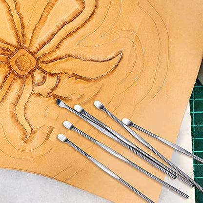 Honoson 50 Pcs Wax Carving Tool Stainless Steel Clay Sculpting Tools | Spoon Carving Kit, Clay Tools, Wax Accessories, for Wood Wax Modeling Sculpting and Shaping Engrave
