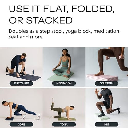 Stakt The Original Foldable Yoga Mat - Non-Slip - color: Seafoam