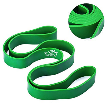 Fit Simplify Pull Up Assist Resistance Bands for Fitness, Physical Therapy, Stretching, Mobility and Exercise - color: Green