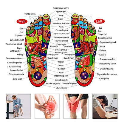 Pebbles Massage Mat, Reflexology Foot Massagers, Foot Pain Relief Massage Rock Pad, Relaxation Gifts for Parents or Friends (60"×15.7") - size: 60"×15.7"