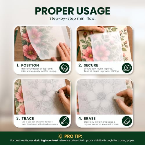 MyArtscape Tracing Paper Pad - 9 x 12 in 150 Sheets 33 lb | Transparent tracing paper for drawing with 33 lb acid free paper for pencils pens markers and ink
