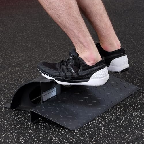 Body-Solid (SCB26) Calf Raise Block and Squat Platform - Solid Steel Incline Wedge for Enhanced Lower Body Workouts, 2000 lb Capacity