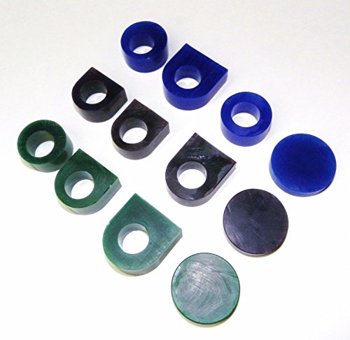 JTS Carving Wax Ring Tube Assortment - Jewelry Earring Modeling Wax 12 Pcs Pre-Cut Tubes & Blanks - 3 Grades