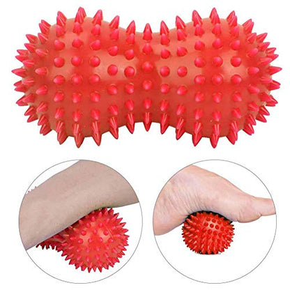Massage Balls,Pvc Peanut Massage Balls Foot Back Shoulder,Foot Massager,Plantar Fasciitis & All Over Body Deep Tissue Muscle Therapy For Strength Exercise/Relax (2#)