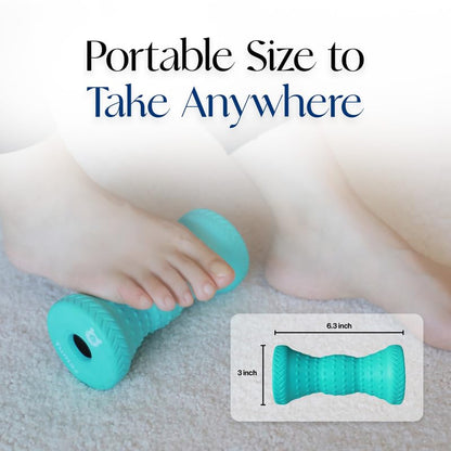 Tumaz Foot Roller for Deep Tissue Massage & Reflexology - color: Turquoise