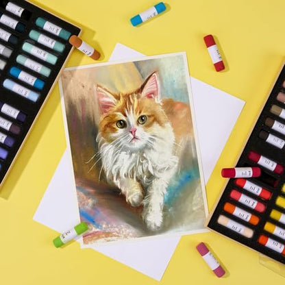 LIGHTWISH Soft Pastels Set for Artists, Beginners & Adults | Vibrant Drawing Pastel Sticks for Art Sketching & Shading