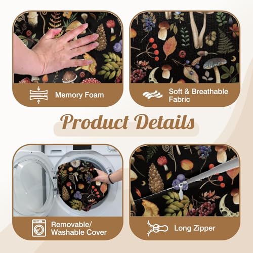 Knee Pillow for Back Sleeping – Half Moon Bolster Pillow for Legs,Under Knee While Sleeping Support, Leg & Back Pain Relief (21.5x9x5 Inches),Machine Washable Cover - color: Black Red