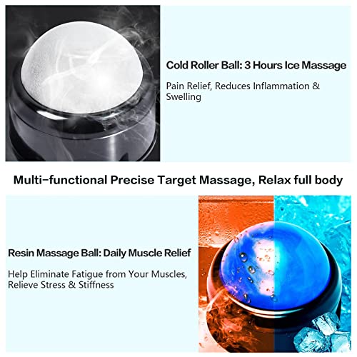 Mountable Massage Ball 3-in-1 Muscle Recovery Massager for Pain Relief | Myofascial Release,Deep Tissue Trigger Point Therapy,Wall Mounted,Home/Gym,Three Different Balls,Hot/Cold Therapy,Replace - style: 1 - Pack - Mountable Ball Kit
