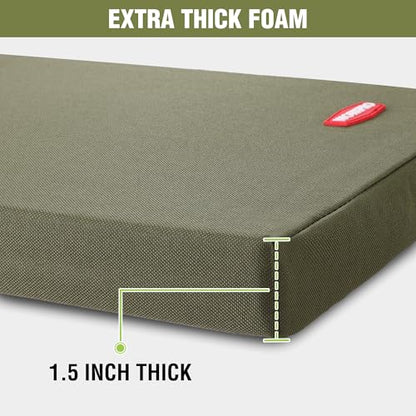 WORKPRO 17" Kneeling Pad with Removable Cover, Green - color: Green
