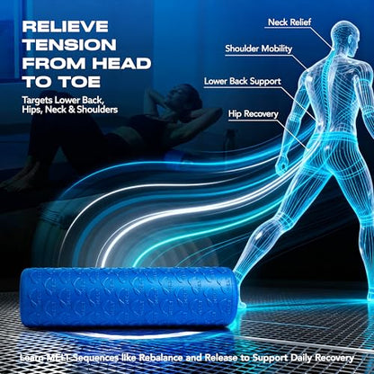 MELT Method 18 Inch Travel Soft Foam Roller- Half the Length of The MELT Full Body Roller