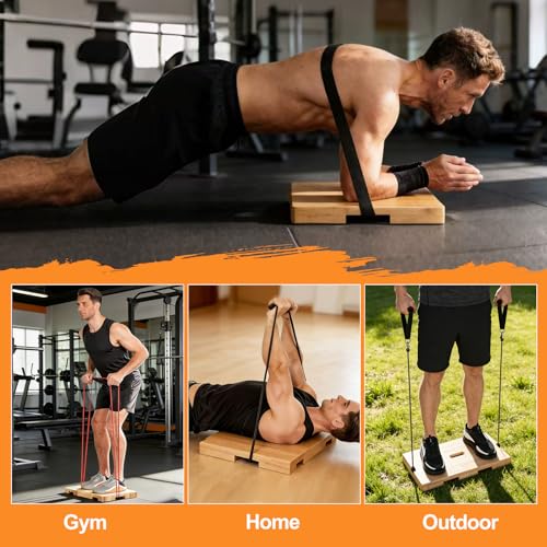 Resistance Band Platform With 9 Pound Weight