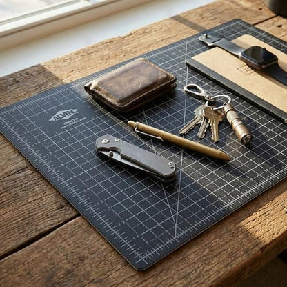 ALVIN GBM Self-Healing Cutting Mat 12 x 18 inch | Double-Sided Green/Black | 5-Layer Gridded Surface for Arts, Crafts and Sewing - Model GBM1218 - size: 18"L x 12"W