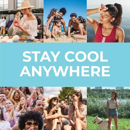 SHAKEitCOOL Extended Size Cooling Towel – Be Cool in Style - Heat Relief, Soft, Lightweight, Sun Protection, Easy Clean - Perfect for Biking, Hiking, Running, Yoga, Golf, Gardening - Golf M - color: Golf
