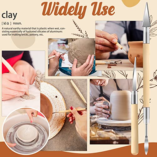 JETMORE 35 Pcs Clay Sculpting Tool Kit, Clay Cutters, Pottery Tools for DIY | Clay tools support carving, shaping and detailing, Sculpting tools suit pottery, ceramics, molding and polymer clay projects - color: 35 Pack