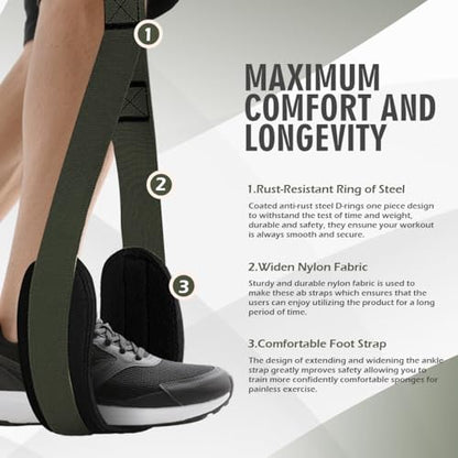 LEEKEY 5-Level Pull Up Assistance Bands Full-Body Training | Resistance Bands with Grip、Door Anchor Physical Therapy Home Gym Workouts Strength Bands for Senior/Adults - style: 75LBS-GREEN