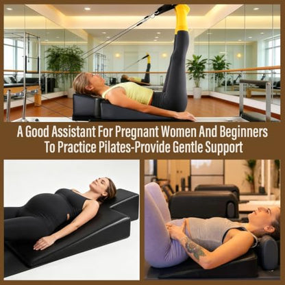 12° Pilates Wedge, Non-Slip Wedge for Reformer, Wedge Mat for Pregnancy