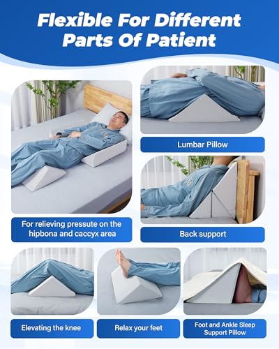 Positioning Wedge Pillow for Side Sleeping (3 in 1),19.69",Off-white Gray - color: Off-white Gray, size: 19.69in