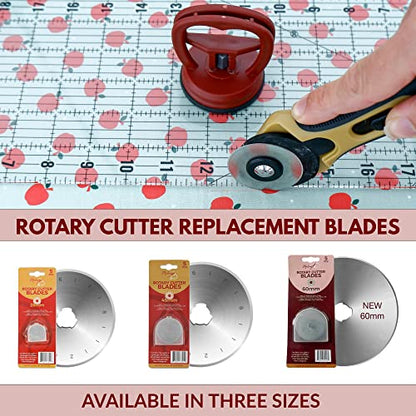 Madam Sew 28mm Rotary Cutter for Fabric | Precision Cloth Cutting Tool with Tungsten Steel Blade and Safety Guard | Fabric Cutter Rotary Tool For Sewing, Arts & Crafts with Comfortable Handle - size: 28mm cutter