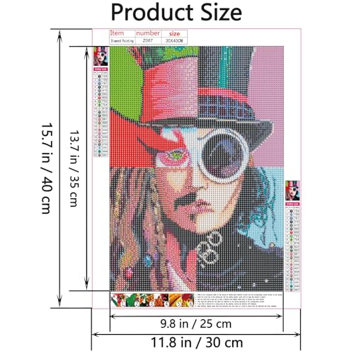 Shouruihua Diamond Painting Kits, Four Unique Personalities Diamond Art Kit | Gem Art, Diamond Dotz Kits, Diamond Dots, Wall Art, Adult Crafts, Full Round Drill Diamond Painting Kits, 11.8x15.7 in - color: Four Unique Personalities