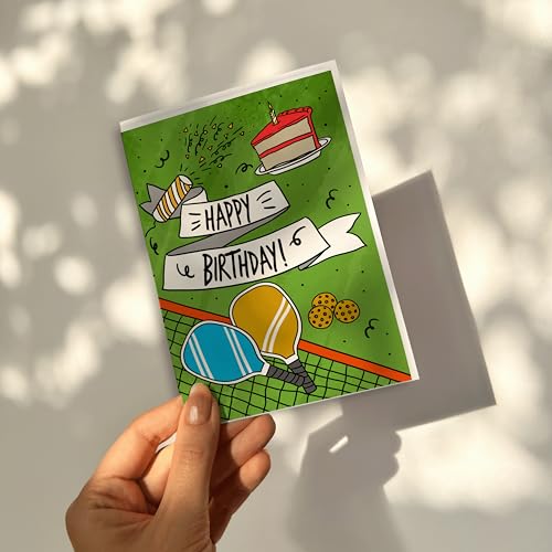 Fun Pickleball Birthday Card for Players & Enthusiasts - style: Pickelball