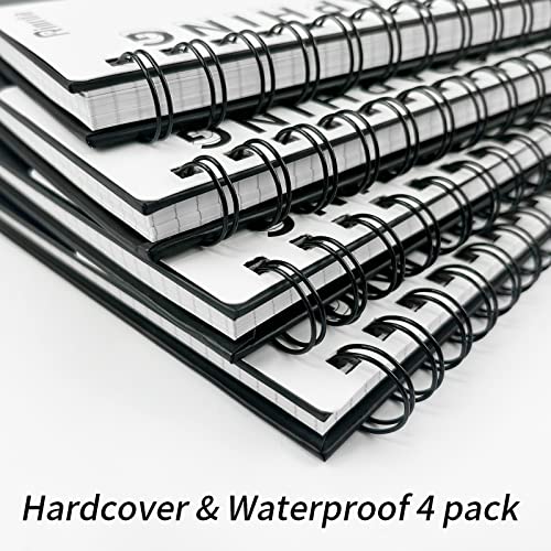 Spiral Notebook 8.5" x 11"-2 Graph&2 Lined Hardcover notebooks | Notebooks for Work&Note Taking, Lined Hardcover Notebook 120 Pages Thick Paper Notebook Hardcover Journal for School, Office - size: A4, style: LINED&GRAPH