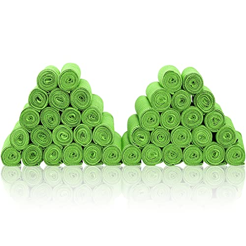Cooling Towels 40 Pack 40"x 12", 160gsm Bulk Cool Towels, Soft Breathable, Super Absorbent, Quick Cold Towel, for Bowling, Yoga, Travel, Camping, Golf, Football, Hiking, Outdoor Work - color: 40green