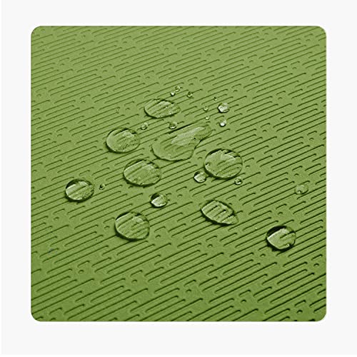 Hatha Yoga TPE Yoga Mat 72"x 27"x1/3" Non-slip Exercise Mat - color: green