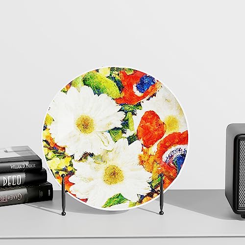 SVENJBB Plate Stands for Display, 8 Inch Plate Holder Display Stand, Black Picture Frame Stand for Table, Decorative Easel Stand for Photo, Art, Plates and Books