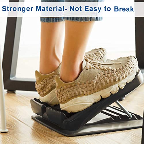 StrongTek Slant Board Set – Heavy-Duty Wooden Fixed 25° Incline Board & Portable Adjustable Calf Stretch Board (20°–50°) for Squats, Flexibility, and Rehab Training
