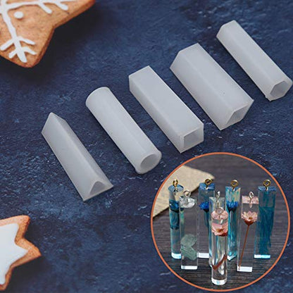 EuTengHao 229Pcs DIY Jewelry Casting Molds Tools Set More Than 120 Designs Contains 8 Silicone Jewelry Resin with 70 Designs,1 Earring Molds with 25 Designs,2 Necklace Bear Molds,3 Diamonds Mold