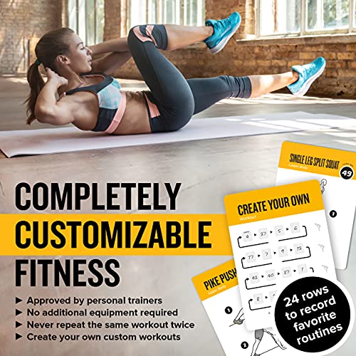 NewMe Fitness Bodyweight Workout Cards, Instructional Fitness Deck for Women & Men, Beginner Fitness Guide to Training Exercises at Home or Gym (Bodyweight, Vol 1) - style: Bodyweight Vol1