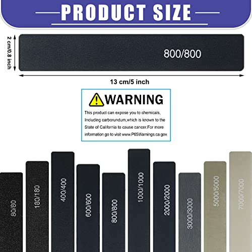 Honoson 20 Pcs Model Sanding Sticks,Low Grits Rating,Classic Style | 3D Print Polishing Sticks, Assorted Grits, Plastic Metal Wood Modeling Polishing Tools for Finishing, Dual-sided Design - style: Classic Style