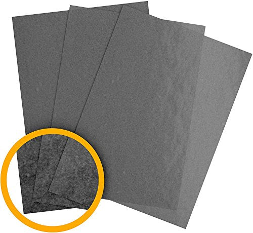 25 Sheets 9" x 13" Graphite Transfer Tracing Carbon Paper, for Drawings and Photos onto Wood, Paper, Canvas