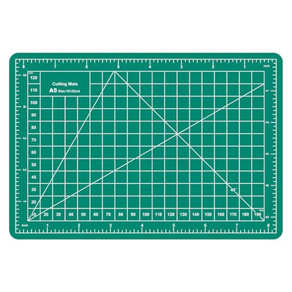 A5 Cutting Mat,8in x 6in Small Self Healing Sewing Mat Rotary Cutting Mat Double Sided Thickened Craft Cutting Board for Hobby Fabric Precision Sewing Modeling Quilting Projects,Green - color: Green, size: 8.7"L x 5.9"W