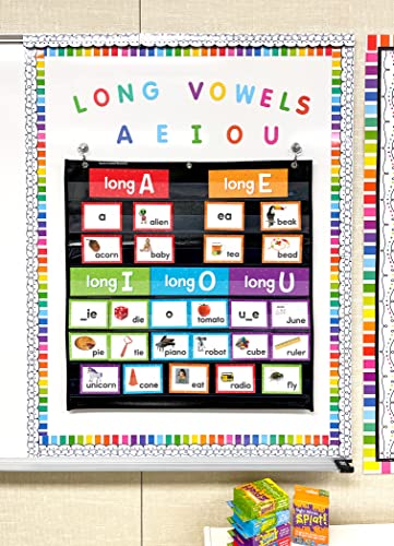 Teacher Created Resources Long Vowels Pocket Chart Cards (TCR20851) - style: Long Vowels