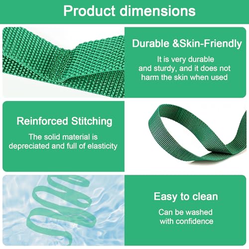 Yoga Resistance Band 6ft 8ft Non Latex Elastic Stretch Band for Strength Training Flexibility Pilates Home Gym Travel - color: Green, size: 6ft