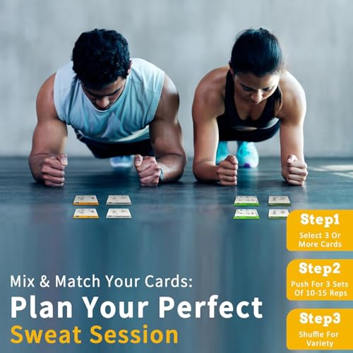 Stability Ball Workout Cards, 62 Exercises Cards Deck Large Size 5" x 3.5" Fitness Cards for Women & Men, Beginner Fitness Guide to Training Exercises at Home or Gym - style: Stability Ball